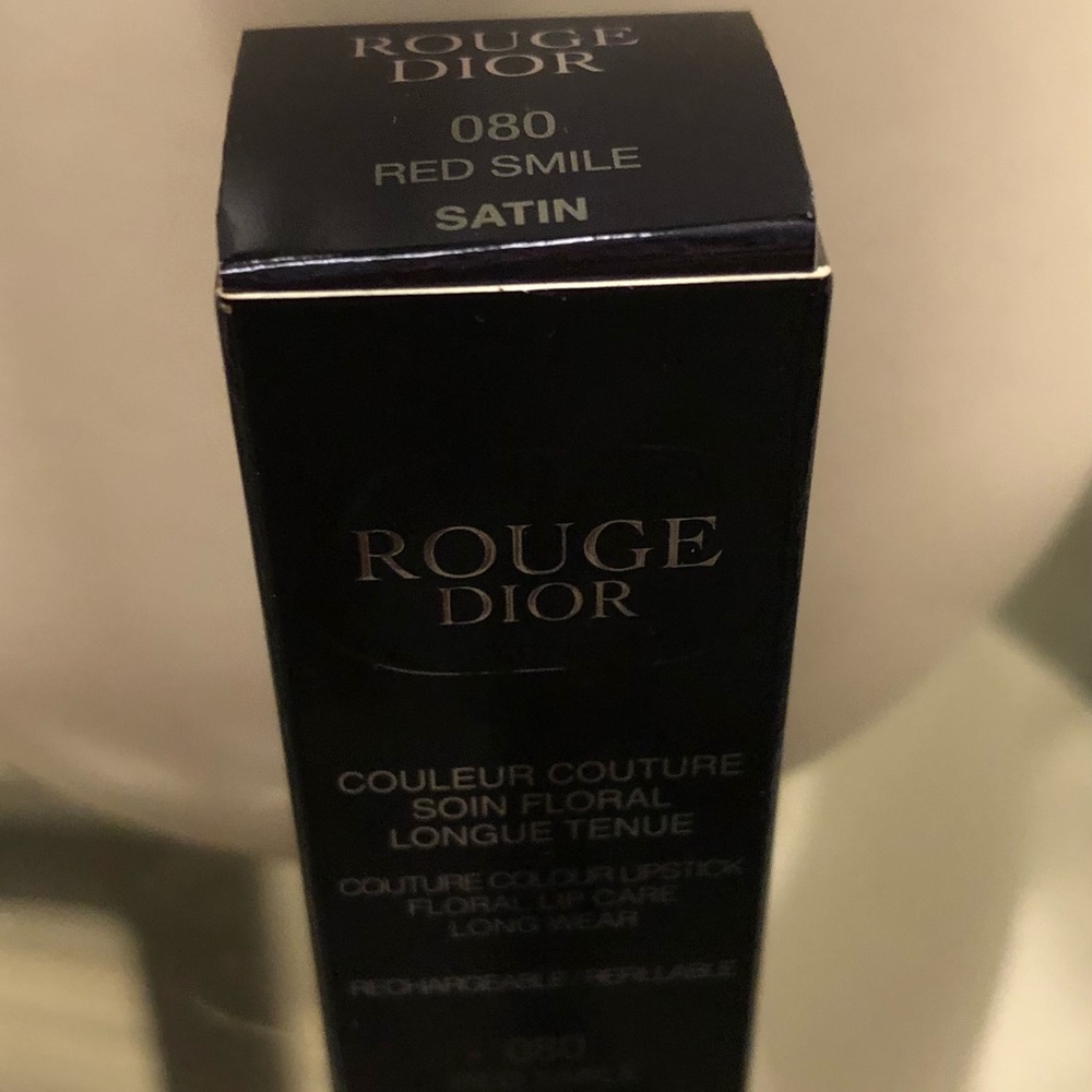 DIOR ROUGE 080 REFILLABLE LIPSTICKS RED SATIN - Picture 6 of 6